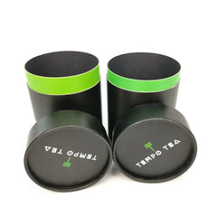 ECO Recycled Black Custom Printed Creative Round Mailing Packaging Paper Cardboard Tubes for Tea