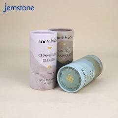 Custom Printed Skincare Essential Oil Paper Tube for Perfume Bottle Cosmetic Cardboard Cylinder Powder Packaging Box