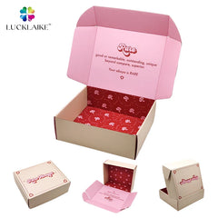 Custom Unique Cartoon Foldable Corrugated Mailer Hair Candle Hat Lash Clothing Wig Packaging Box Cardboard Box for Shipping