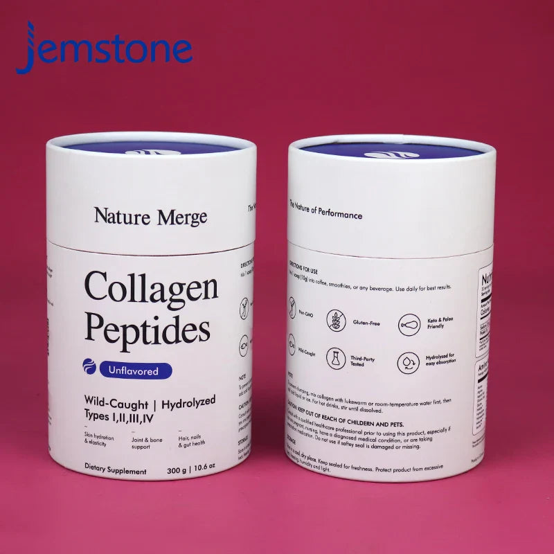 Custom Biodegradable Food Grade Cardboard Cylinder Paper Tube Packaging Tea Coffee Candle Kraft Paper Tube Packaging