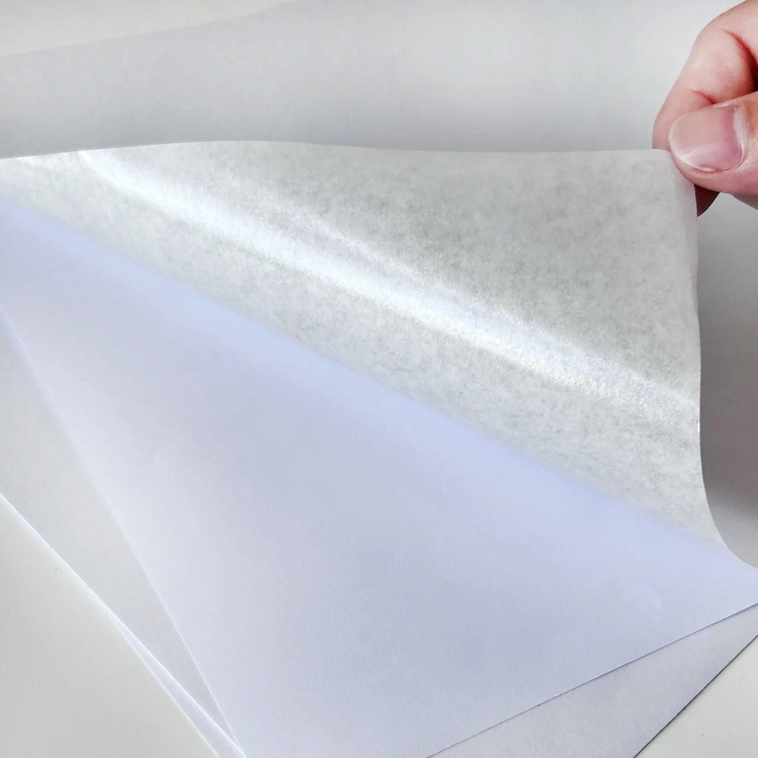 Wholesale Inkjet Printable 8.5x11 A4 Adhesive Japanese Washi Paper Sticker Sheets With Plastic Clear Backing for Inkjet Printer