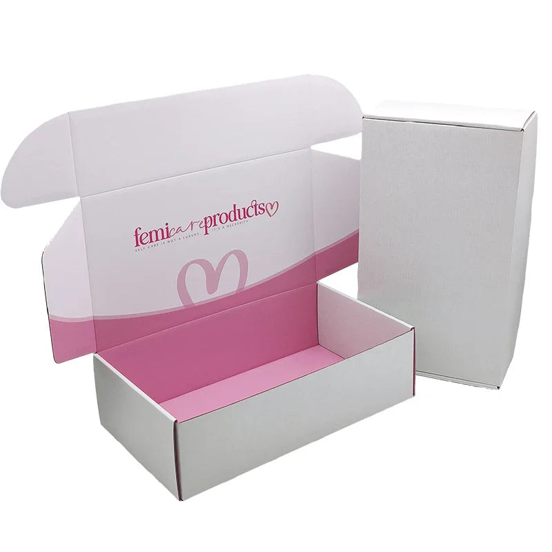 Custom Logo Design Paper Cartoon Cute Children Business Stationery Notebook Cardboard Mailer Paper Shipping Packaging Gift Box