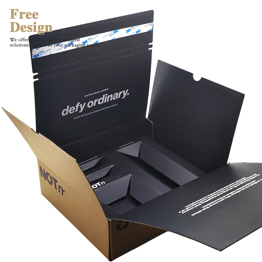 Free Samples Custom Printed Design Postal Airplane Shipping Mailing Box Folding Corrugated Cardboard Paper Packaging Mailer Box