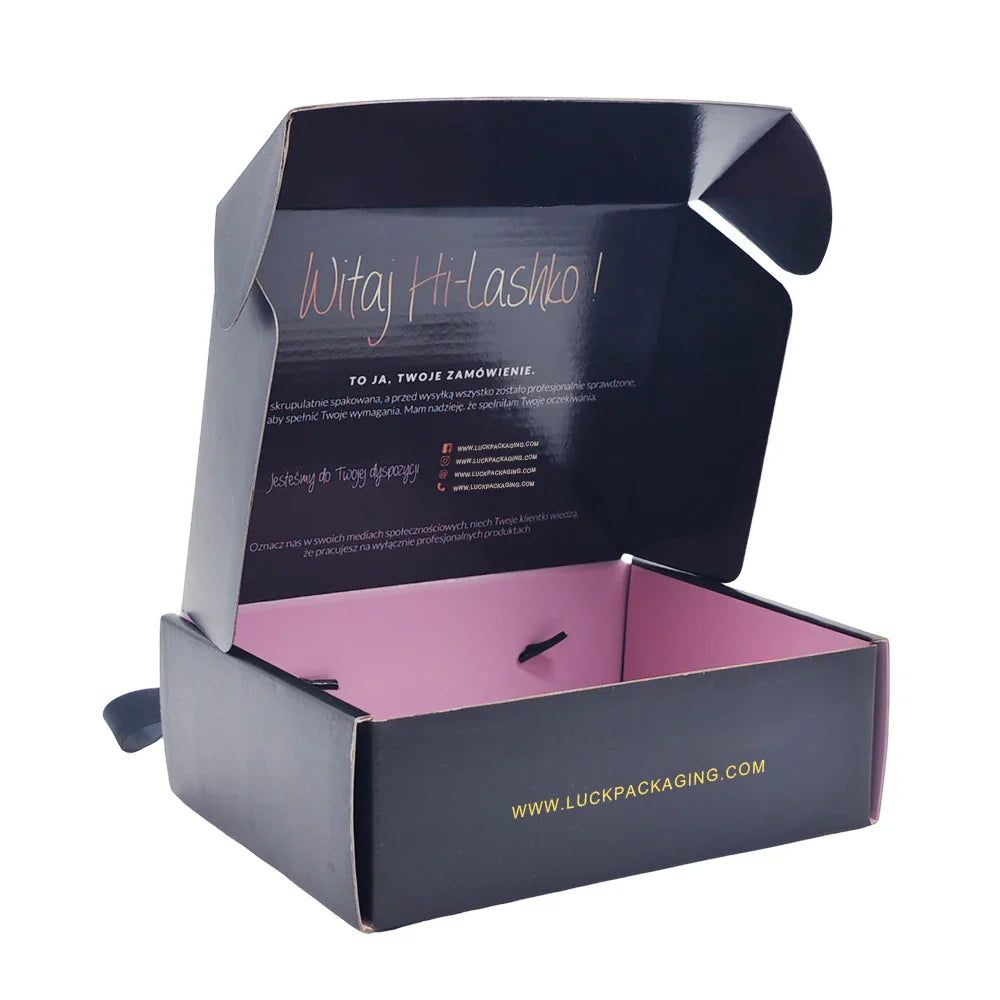 EU Custom logo Corrugated Luxury Gift Fold Box Oem Factory Shipping Mailer Box Packaging Eco Friendly Cardboard Paper Boxes