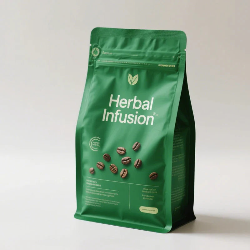 Compostable Flexible Coffee Package 200g 250g Personalized Coffee Beans Foil Top Stand Mylar Pouches