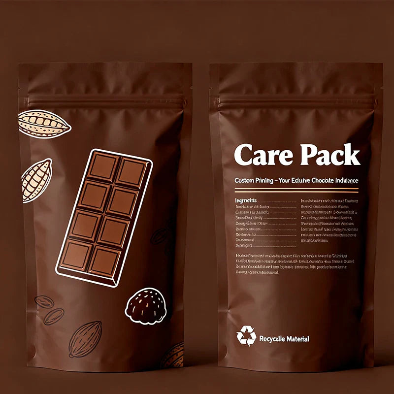 Customized Plastic Food Seal Foil Pouches for Snack Flexible PLA Materials Dried Fruit Zipper Nut Biscuit Packaging Bags