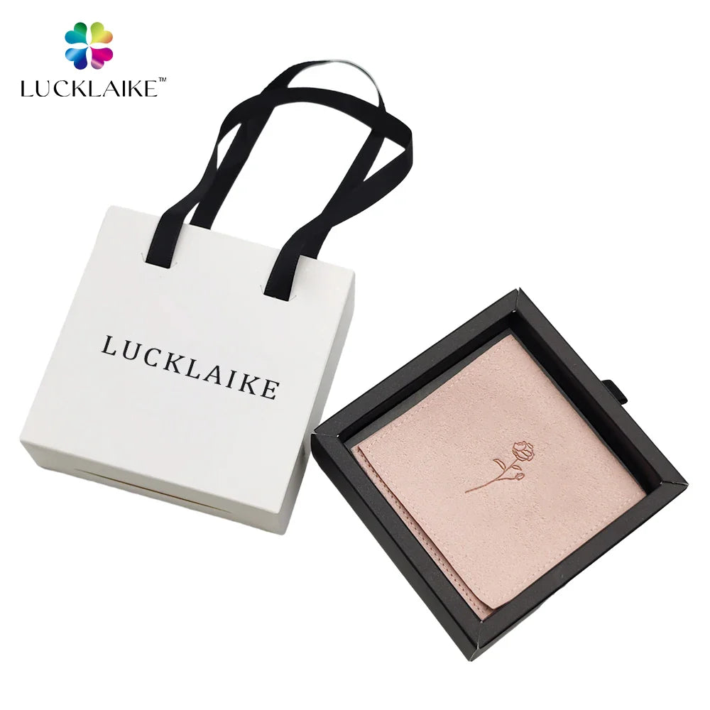 Customized Paper Drawer Box Jewelry Packaging Bags Ring Earrings Necklace Bracelet Gift Jewelry Packaging Boxes With Handle