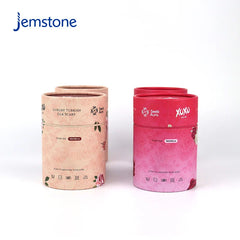 Printed Eco-Friendly Round Clothing Scarves Paper Tube Luxury Kraft Cardboard Cylinder Packaging