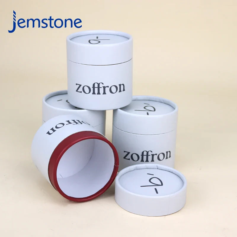 Custom Eco-friendly Kraft Cardboard Cosmetic Perfume Paper Tube Food Tea Coffee Candle Cylinder Box Packaging