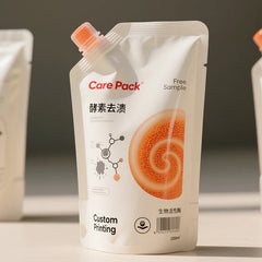 Custom 90g/140g High Barrier Stand up Laundry Self-sealing Mouth Care Disinfection Spout Pouch Liquid Packaging Bag