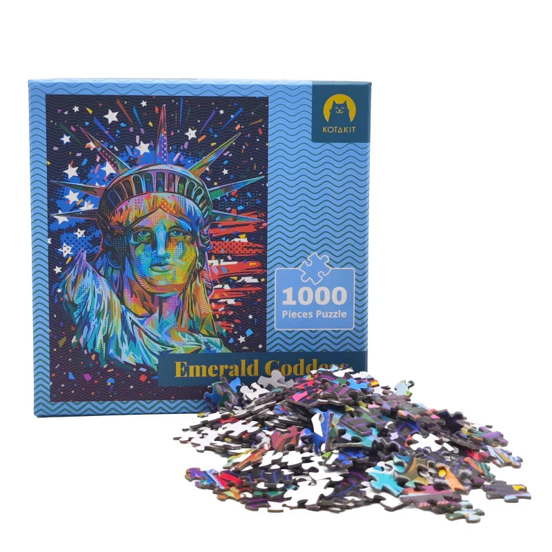 Wholesale Custom Printing Adults Jigsaw Puzzle Game 500-1000 Pieces Educational Toy Made Paper Manufactured Customized Puzzle