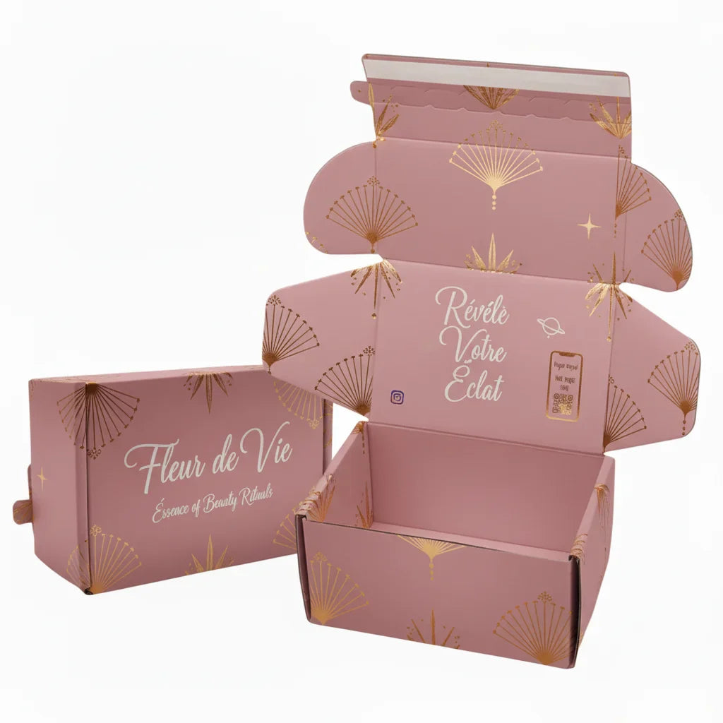 Custom Self Seal Adhesive Packaging Corrugated Matte Soft Touch Film Cream Yellow Zipper Tear Strip Mailer Boxes Shipping Boxes