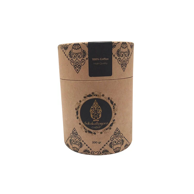 Free Design Empty Foundation Custom Gift Cylinder Paper Tube Round Kraft Paper Coffee Food Tube Packaging