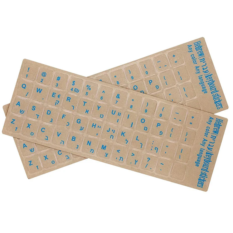 Laptop Keyboard Stickers Custom Language Azerty Keyboard Letter Stickers Spanish Arabic French PC Universal Keyboard Stickers