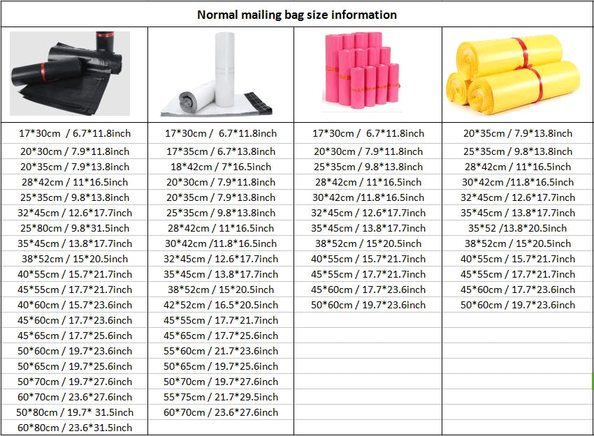 Custom Design Eco-Friendly Black Recycle Poly Self Adhesive Mailing Bags Shipping Envelopes Polly Mailing Bag for Clothing