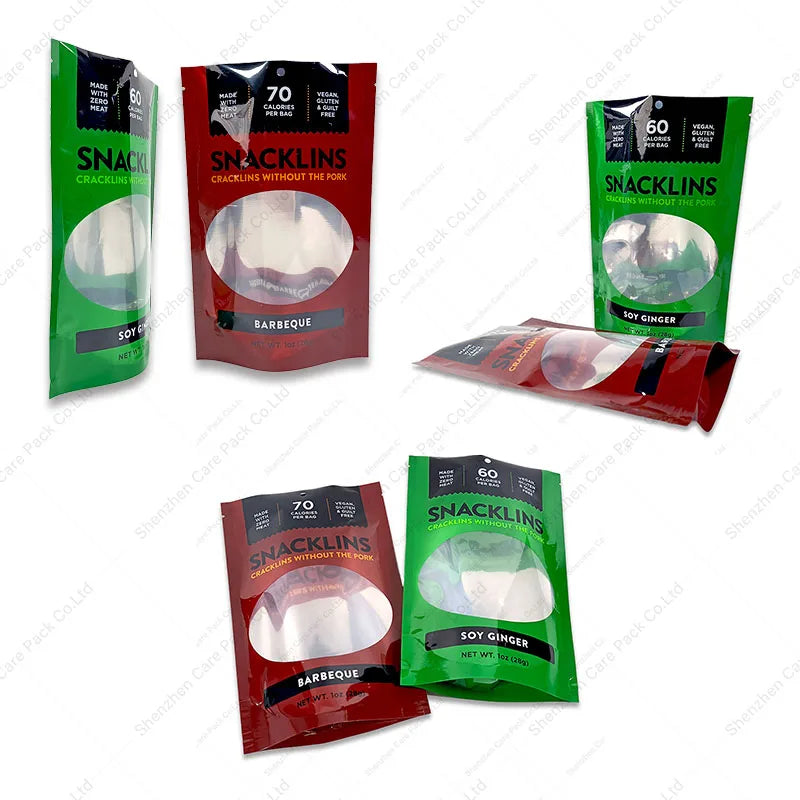 Glossy Laminated Food Zipper Edible Packaging Baggies Plastic Edible Resealable Heat Sealing Mylar Bags