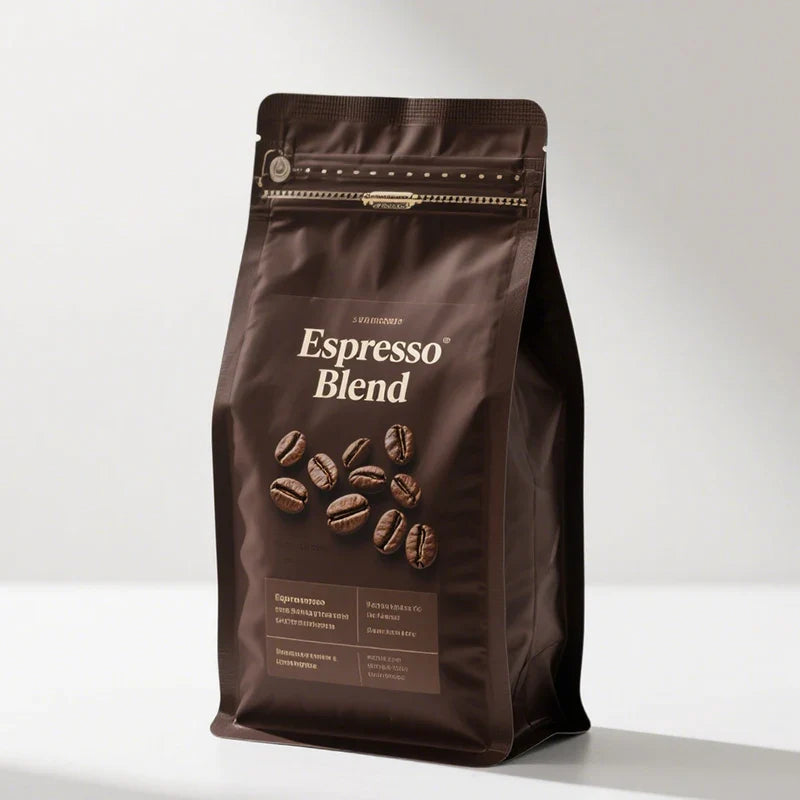 PET Flat Bottom Square Tin Tie Foil Moisure-proof Coffee Food Tea Packaging Bag With Valve Zipper