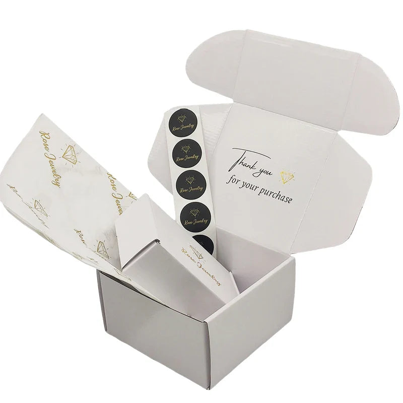 Customized Cardboard Folding Packing Black Mailer Shipping Self Seal Corrugated Box Mailer Tear Strip Clothing Pr Delivery Boxes