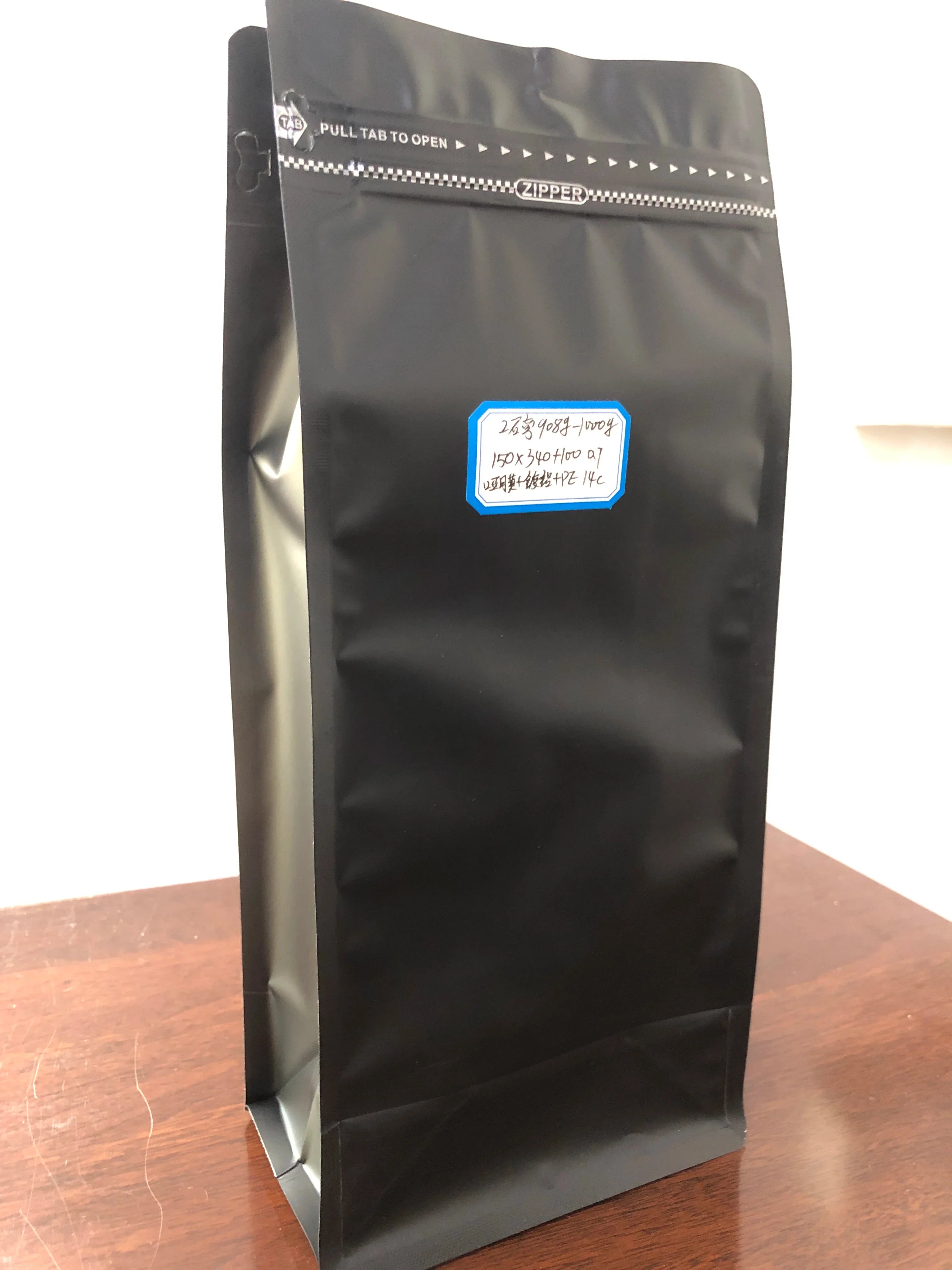 Wholesale PE Plastic Heat Smell Proof Food Grade 200g/500g Seal Mylar Standing up Pouch Packaging Bag With Zipper