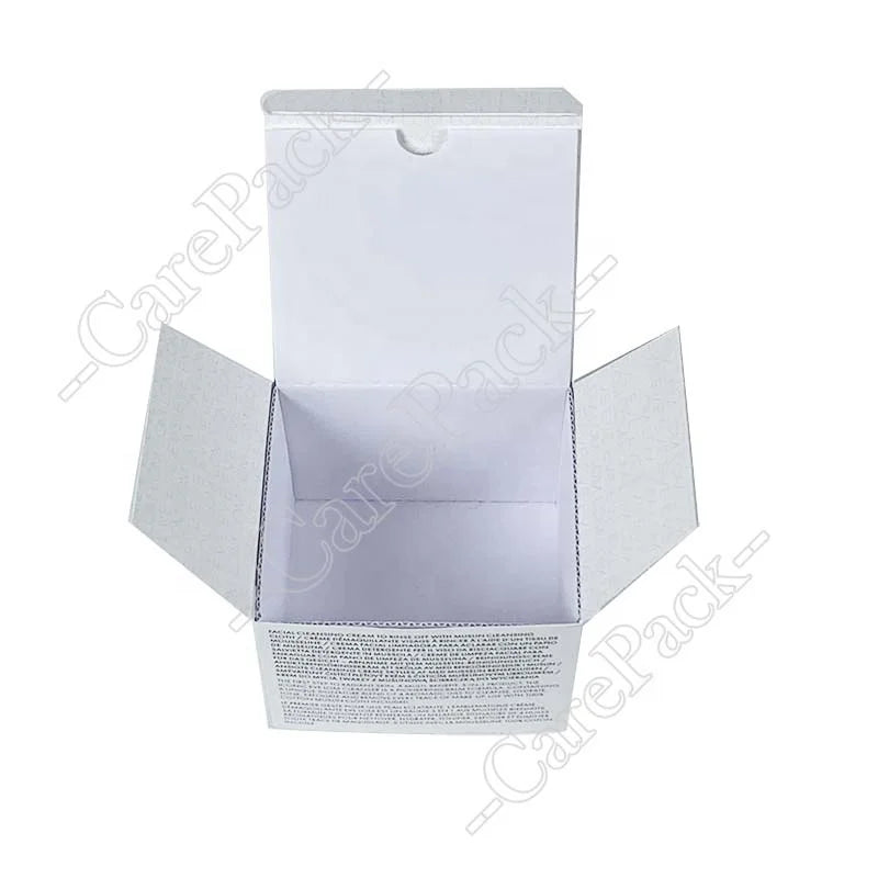 Custom Printing Saffron Cream Makeup Remover Cosmetic Perfume Fragrance Gift Packaging Box Paper Double Tuck Luxury Art Rigid