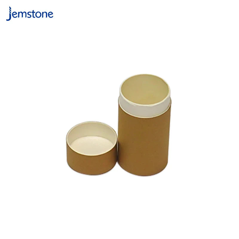 Custom Beautiful Design Craft Cylinder Brown Round Paper Tube Kraft Tea Coffee Paper Tube Packaging