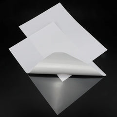 Premium Self Adhesive Inkjet Printable Transparent Backing Viny Matte Glossy 8.5x11 A4 Sticker Paper Sheet With Clear Backing