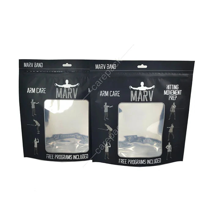 Mylar Bags for Fitness Gear Consumer Electronics Promotion Display Packaging Mylar Zipper Bag Custom Plastic Food PE Zipper Top