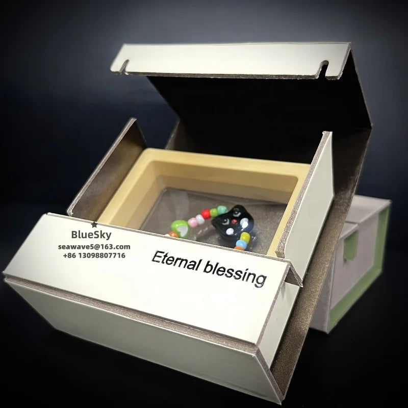 Recyclable Handmade Jewelry Gift Drawer Box Luxury Paper Board Jewelry Assemble Drawer Box