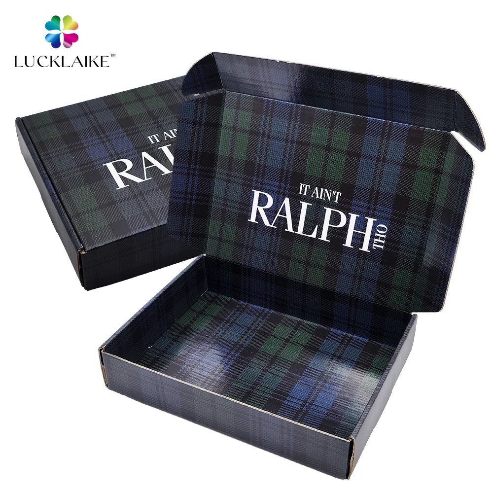 Custom Christmas Cookie Donut Cake Food Chocolate Gift Bule Shipping Cardboard Coated Paper Mailer Boxes With Logo Packaging