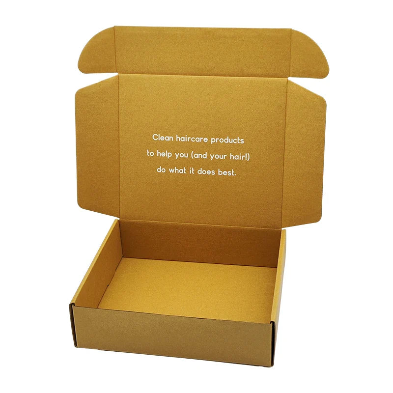 EU Wholesale Custom Logo Printed Small Size Unique Corrugated Shipping Boxes Cardboard Skincare Mailer Clothing Packing Box