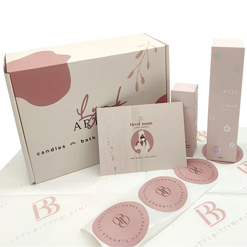 Wholesale Eco Friendly Cardboard Tuck End Box Black Skincare Cosmetic Beauty Gift Recycled Corrugated Mailer Package Box