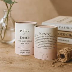 Custom Eco-Friendly Luxury Kraft Craft Candle Cans Cardboard Cylinder Packaging Round Paper Tube Packaging Boxes for Candle