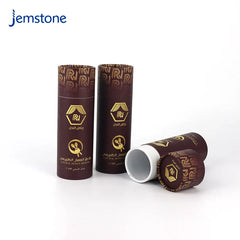 Custom Logo Eco-Friendly Luxury Food Tea Coffee Candle Perfume Cylinder Box Packaging Kraft Cardboard Honey Sprayer Paper Tube
