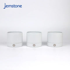 Eco-Friendly Custom logo White Kraft Cardboard Candle Jar Tube Box Packaging Cosmetic Perfume Bottle Paper Tube