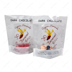 Custom Doypack Plastic Sachet Heat Seal Food Packaging Bags for Biscuits Chocolate Baby Food Smell Proof Elegant Mylar Stand