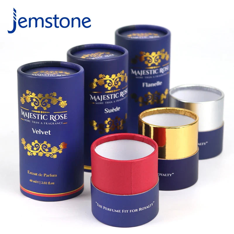 Custom Black Push up Gold Foil  Paper Tube Box Packaging Packaging Food Bottles Round Luxury Cardboard Tube