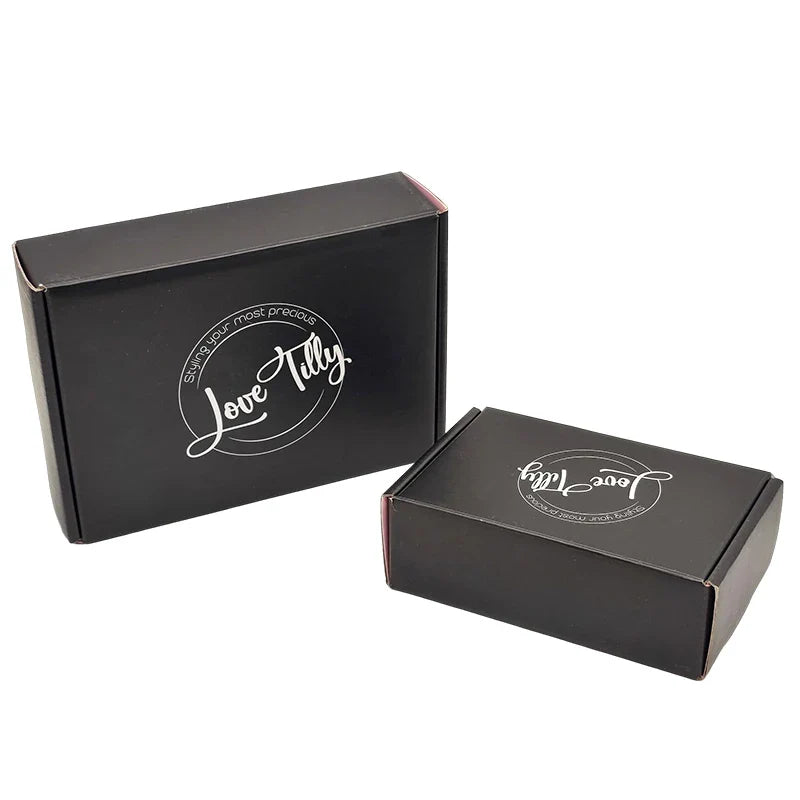 Custom Scatola Per Pacchi Personalizzate Branded Black Mailing Shipping Corrugated Verpackung Emballage Carton Underwear Box