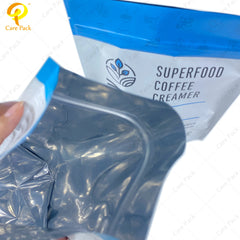 Whey Protein Powder Bag Food Grade 500g Matcha Cacao Protein Powder Zip Lock Stand up Pouch Food Packing Bags