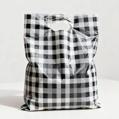 Thank You Shopping Gift Carry Plastic Tote Packing Handbag Online Shop Boutique Handle Clothes PE Poly Packaging Bags