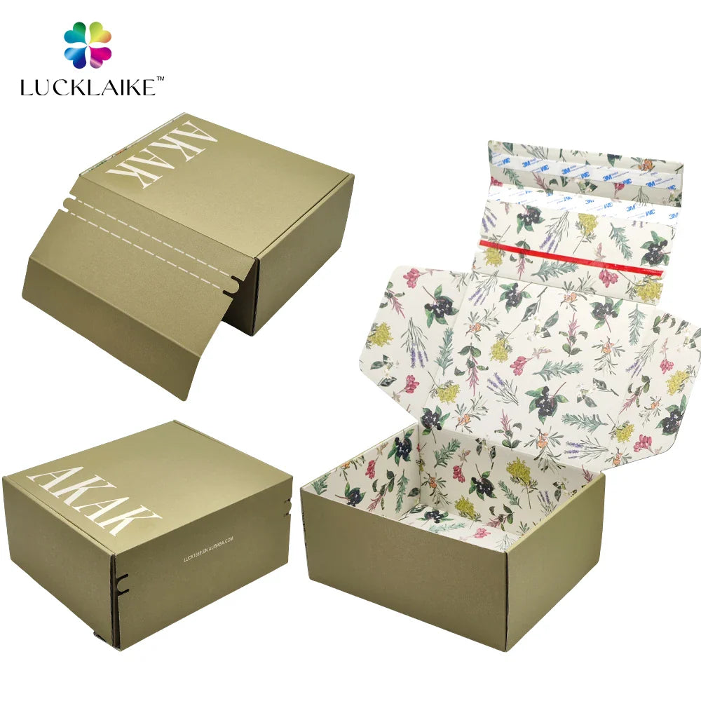 Luxury Customized Print Tear Strip Black Shoe Package Carton Mailer Airplane Corrugated Box Packaging