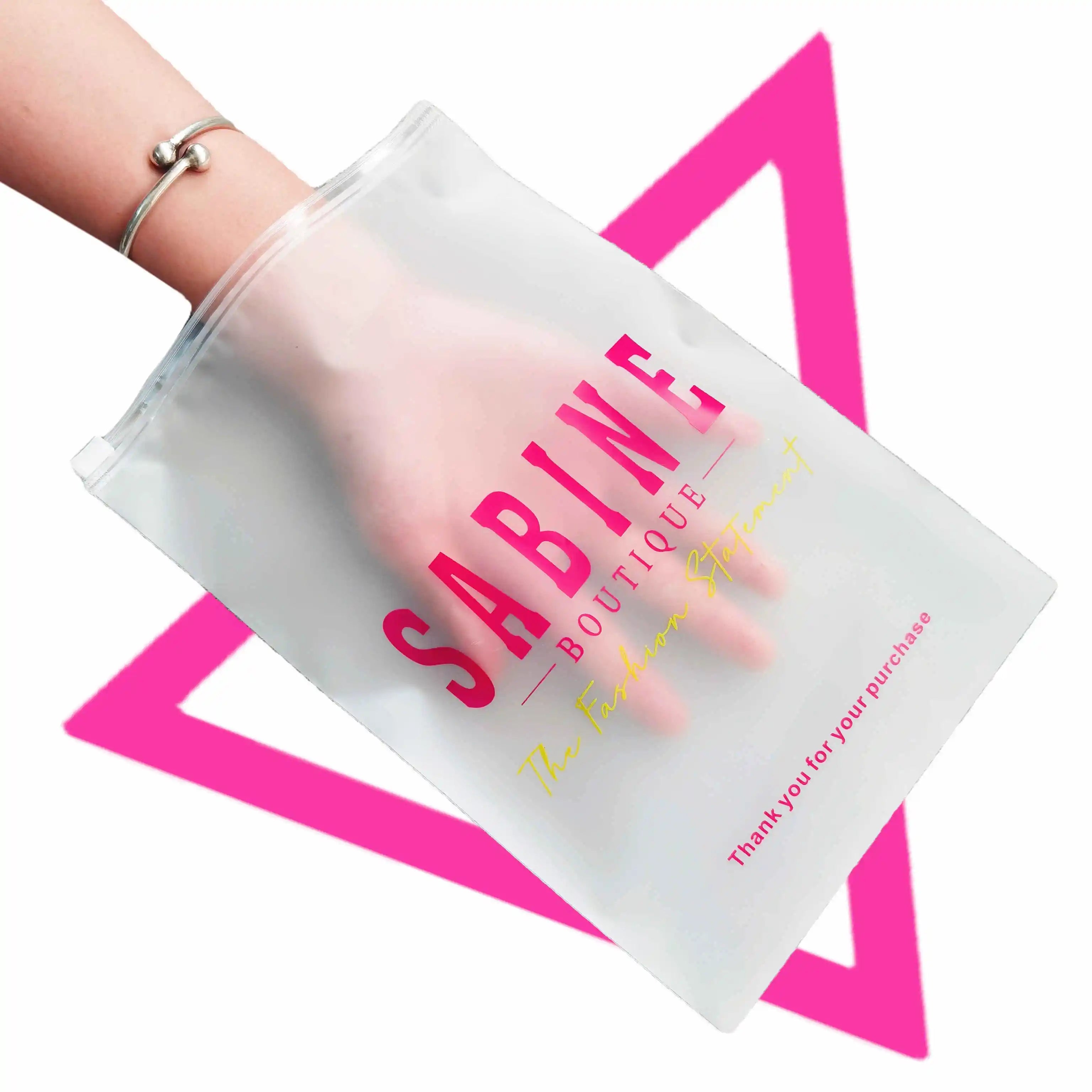 Custom Biodegradable Plastic Clothing Packaging Bags for Packaging Shipping Zipper Bag with Own logo Zip Bag