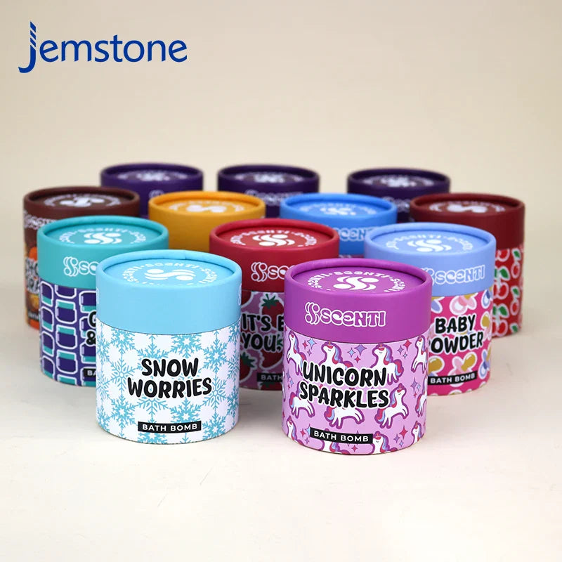 Custom Biodegradable Luxury Print Logo Round Kraft Cardboard Tube Box Packaging Food Grade Cylinder Canister Paper Tube