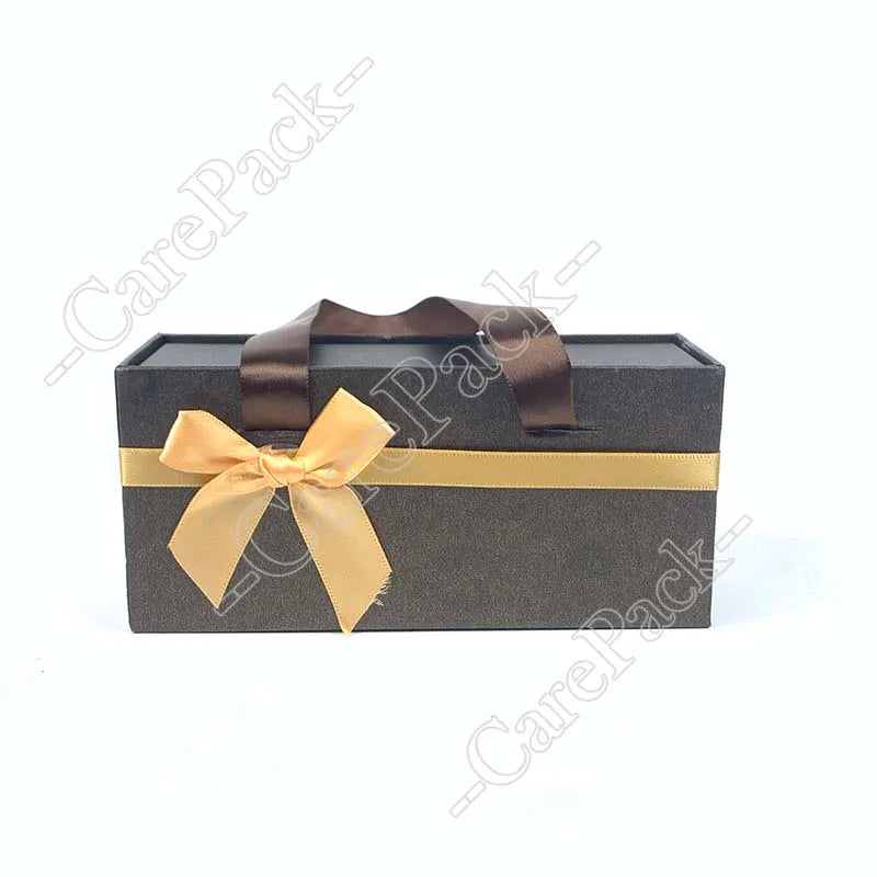 Custom Printing Drawer Sliding Luxury Gift Accessories Bracelet Jewelry Packaging Box with Ribbon Handle