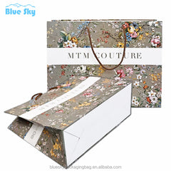 Biodegradable Paper Handheld Bags with Twisted Handles - Compostable & Reusable Paper Bag for Grocery & Retail Jewelry