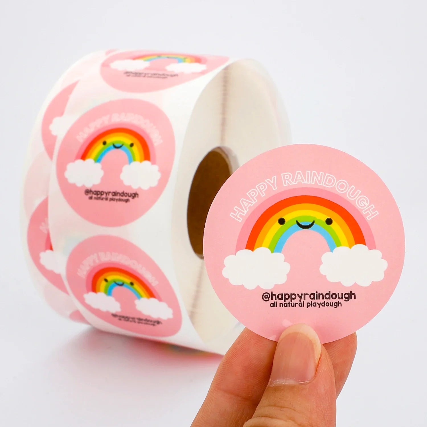 Personalized Custom Self-Adhesive Vinyl Stickers Logo Sticker Waterproof Promotion Sticker Printing Roll Labels