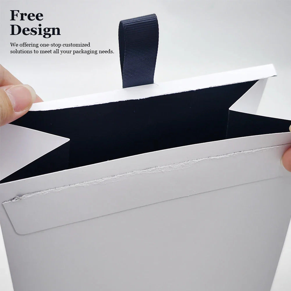 Custom Self Seal Flat Bottom Stand-up Pouch Packaging Paper Cardboard Shipping Mail Envelope Mailer Bag for Clothes with Handle