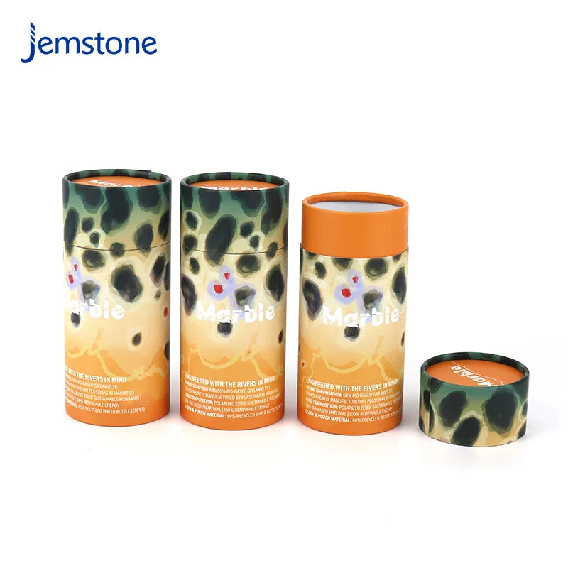 Eco-Friendly Custom Recyclable Perfume Bottle Cylinder Packaging Box Food Round Kraft Cardboard Tube Tea Coffee Paper Tube