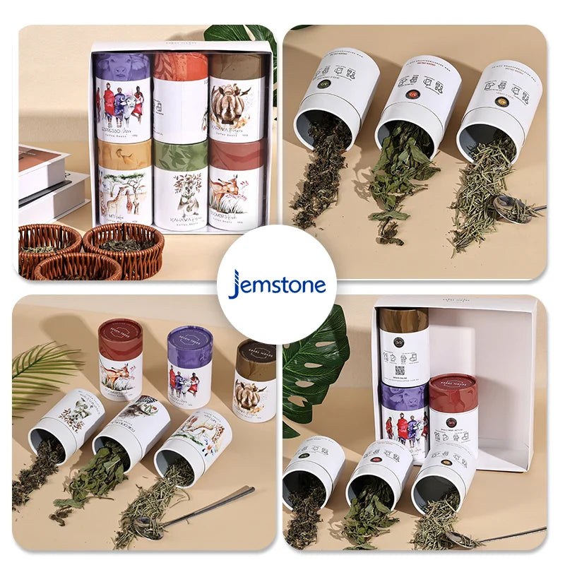 Custom Sample Cardboard Cylinder Food Grade Paper Tube Packaging Tea Candle Kraft Paper Tube Packaging