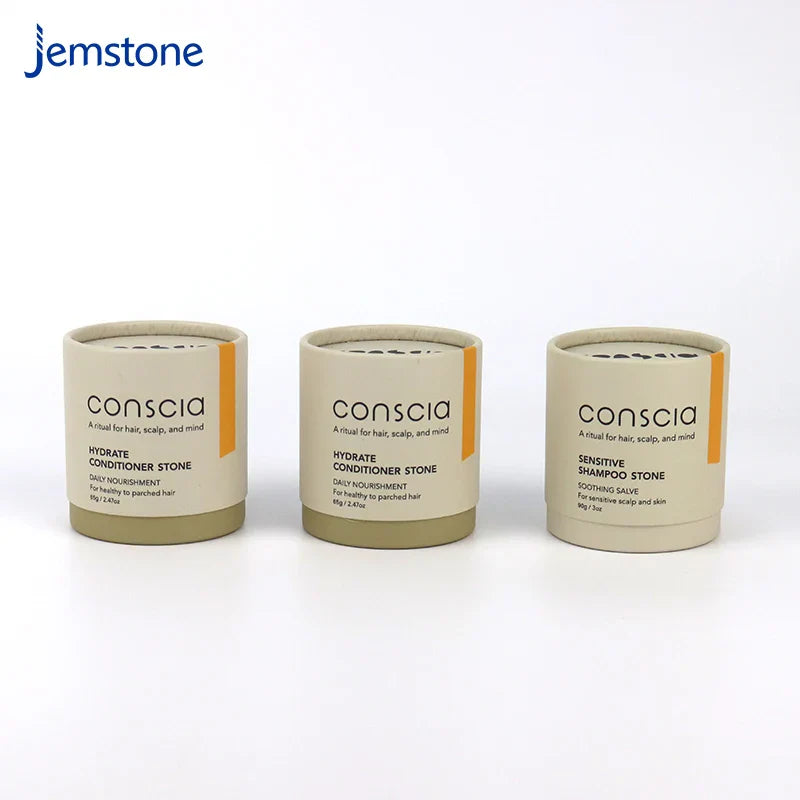 Printed  Luxury Essential Oil Tube Gift Box Cardboard Tube Kraft  Perfume Bottle Cylinder Packaging Paper Tube for Cosmetic