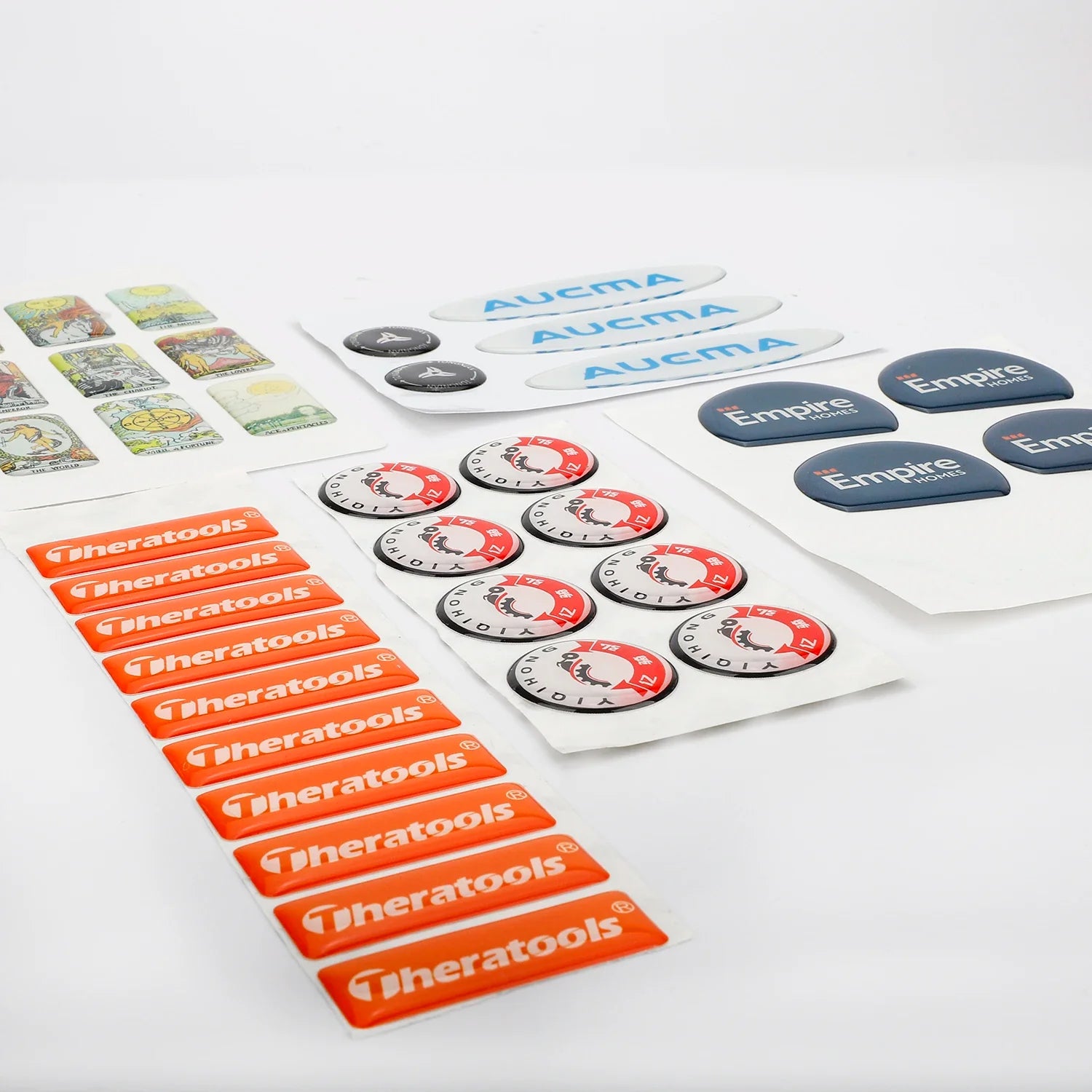 Transparent Clear Silicone Sticker Sheet Waterproof Crystal Labels Custom Phone Promotional 3d Gel Epoxy Dome Stickers with Logo